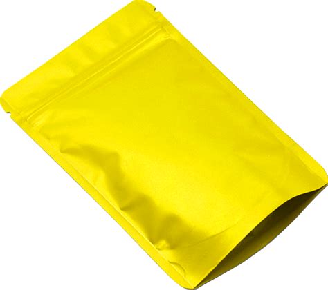 Matte Yellow Stand Up Zipper Pouch at Rs 1.9/piece | Stand Up Zipper Pouch | ID: 21596032688