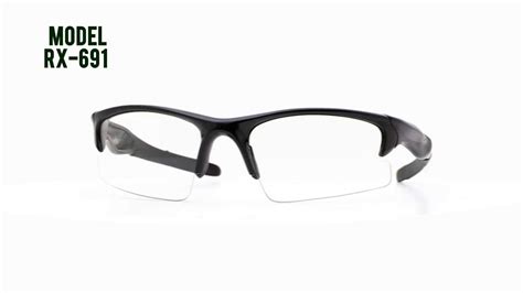 Rx 691 Prescription Safety Glasses Wraparound Frame Rx 691 Youtube