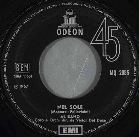 Al Bano Nel Sole 1967 Vinyl Discogs
