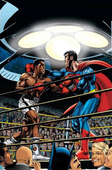 Superman Vs Muhammad Ali Art By Neal Adams Marvel E Dc Dc Comics