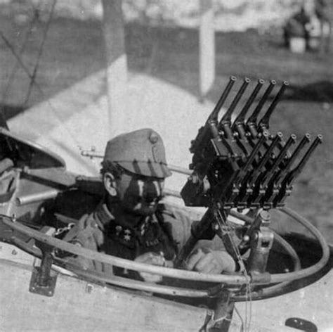 Wwi Austro Hungarian Air Force Gunner With 10 Mauser C96 Pistols