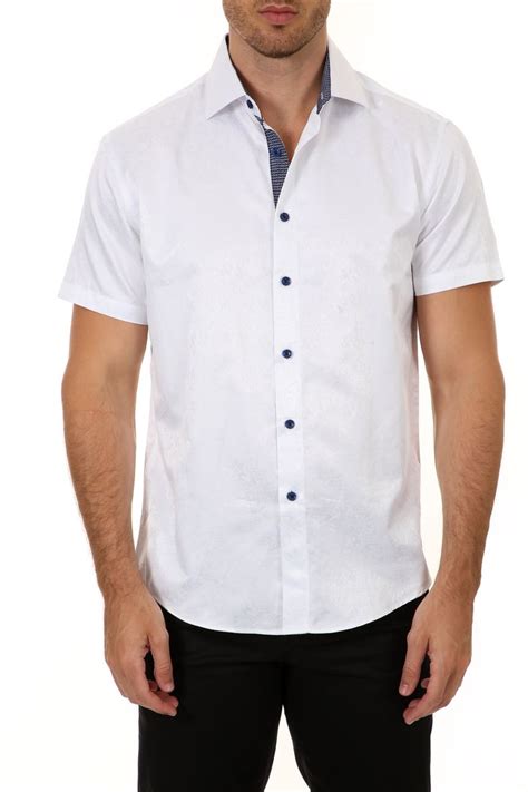Men S White Button Up Short Sleeve Dress Shirt White Shirts Ideas Shirts Men Casual