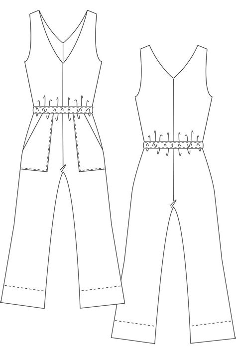 Jumpsuit Pattern Sewing Romper Pattern Kimono Pattern Jacket Pattern