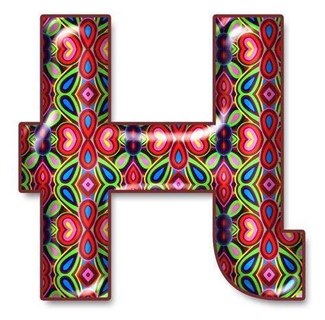 H ‿ Different Alphabets Letter Set Lettering