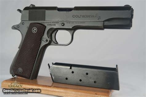 Commercial Military Colt Model 1911a1 45 Acp Ww2 Wwii Production 1943
