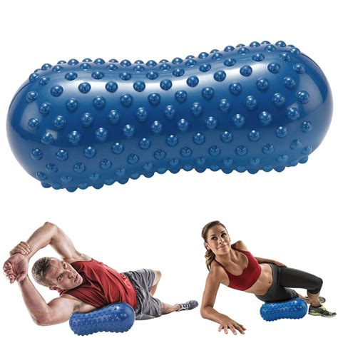 Fitsy Peanut Massage Ball Muscle Roller Blue