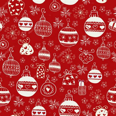 Red Christmas Seamless Pattern Stock Vector By ©pictulandra 31905737