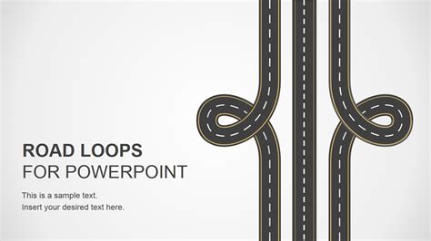 Road Loops Powerpoint Template Slidemodel