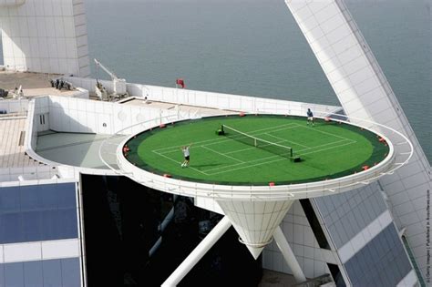 Burj Al Arab Tennis Court Inhabitat Green Design Innovation