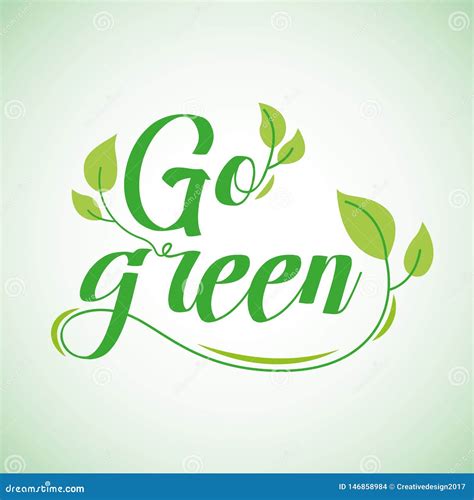 Go Green Ecology Concept Stock Vector Illustration Of Planet 146858984