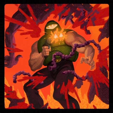 Doomguy Fan Art Comic Artist Doom 3 Character Design Male