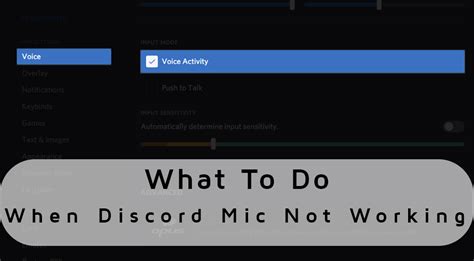 What To Do When Discord Mic Not Working Step By Step Guide