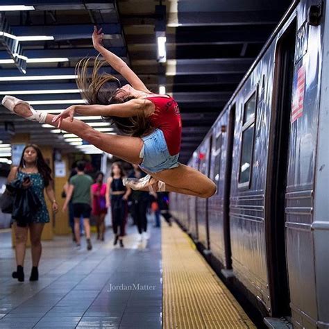 Dancing Everywhere Even On A Nyc Subway Platform Dance Photo Shoot Dance Photos Dance