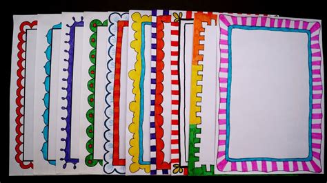 10 Border Designsborder Designs For Project File10 Quick And Easy