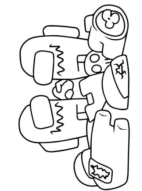 Collection of the best free printable coloring pages about among us. Kids-n-fun.com | Coloring page Among Us among us 05