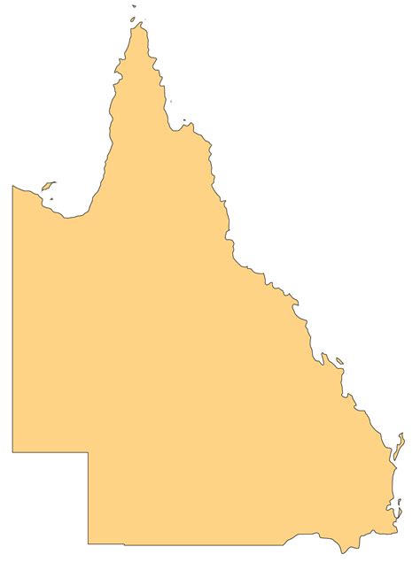 Blank Map Of Queensland Clipart Full Size Clipart 5378944 Pinclipart