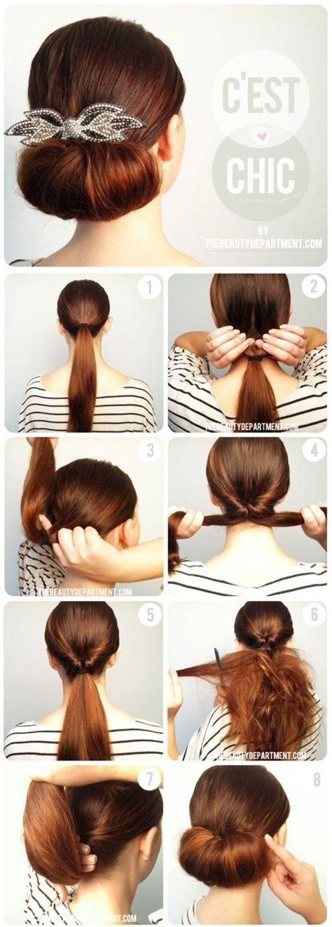 Hey guys its pinup palmer here! Twisted Flip Bun Updos Pictures Tutorial - Easy Updo ...