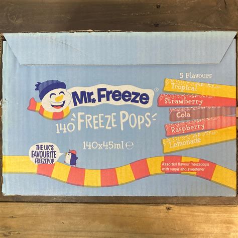 140x Mr Freeze Ice Pops Assorted Flavours And Low Price Foods Ltd