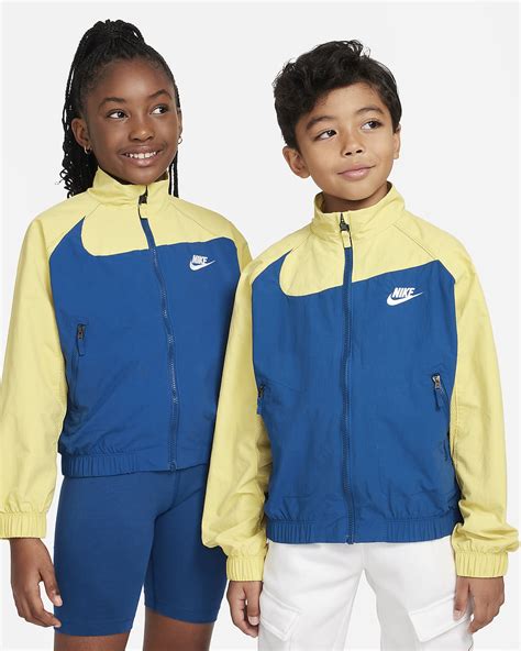 Nike Sportswear Amplify Big Kids Woven Full Zip Jacket Nike Jp