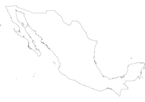 Blank Map Of Mexico Mexico Outline Map