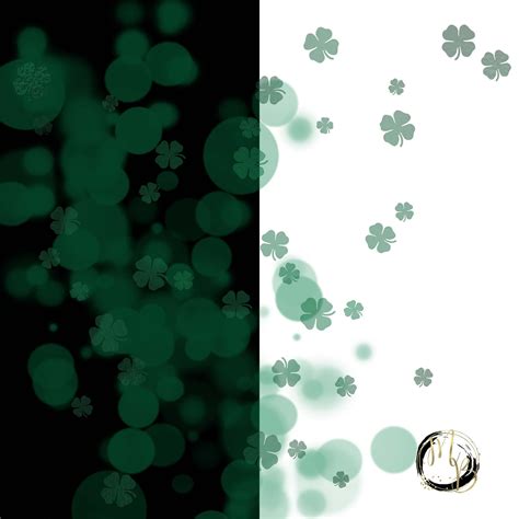 Shamrock Bokeh Overlays St Patricks Day With Soft Blur Bokeh Etsy