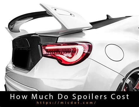 How Much Do Spoilers Cost