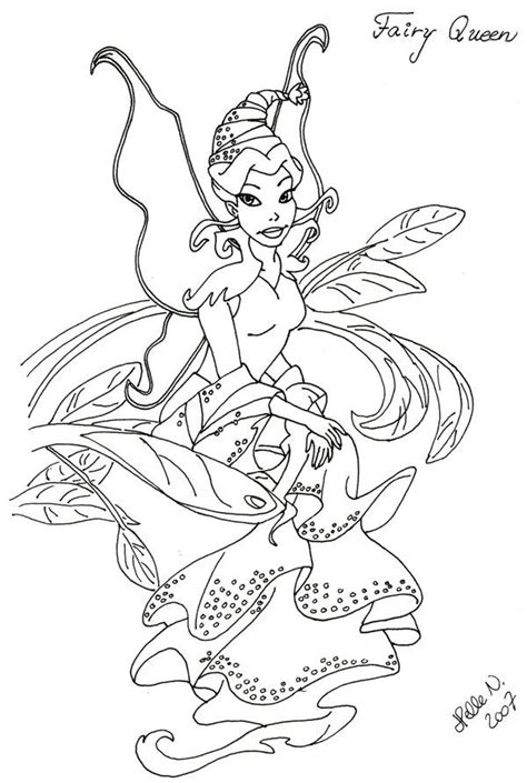 ️fairy Queen Coloring Pages Free Download