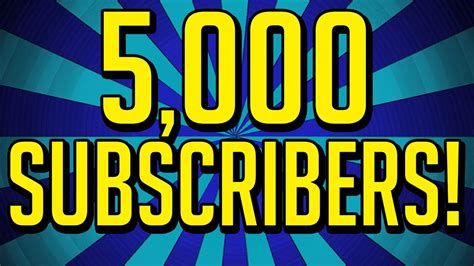 5000 Subscribers Youtube