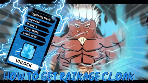 Roblox Beyond Nrpg How To Get Raikages Lightning Cloak Youtube