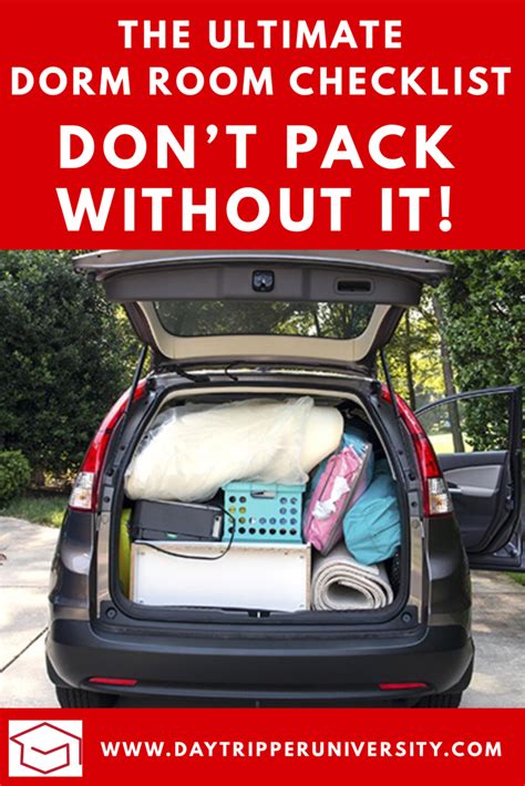 The Ultimate Guide On What To Pack For Your Dorm Room College Move