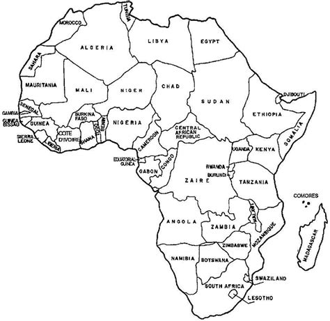 Algeria is africa's largest country by area, and nigeria is its largest by. Printable Map Of Africa With Countries | Printable Maps