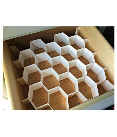 Kanha 8 Piece Honeycomb Drawer Clapboard Closet Divider Cabinet