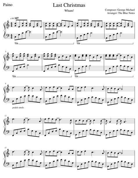 Piano sonata no.16 in c major, k545 (1st mvt) (gabriel). Last Christmas Piano Blue Notes D-Major Sheet music for ...