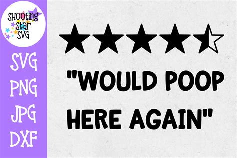 Would Poop Here Again SVG - Funny Bathroom SVG - Home Decor (379084