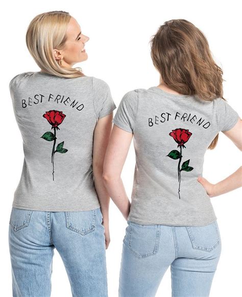Couples Shop T Shirt Best Friends Rose Beste Freundin Sister T Shirt