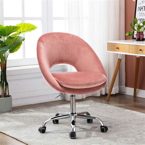 Homvent Home Office Chairvelvet Upholstered Cute Desk