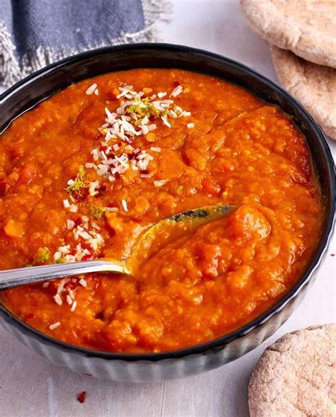 Masoor Dal Red Lentil Curry Instant Pot Or Stovetop