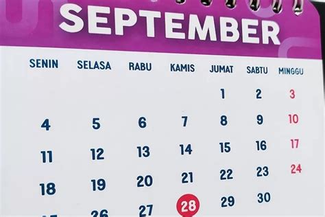 Kalender Libur Nasional September 2023 Ada Jadwal Tanggal Merah