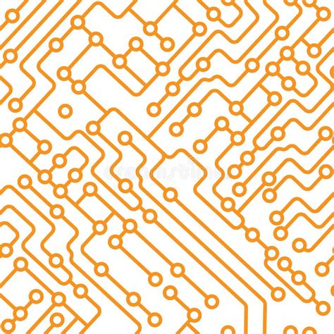 Seamless Printed Circuit Board Pattern For Texture Textiles Packaging