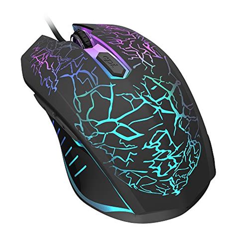 Black Wired Mouse Versiontech Ergonomic Optical Usb