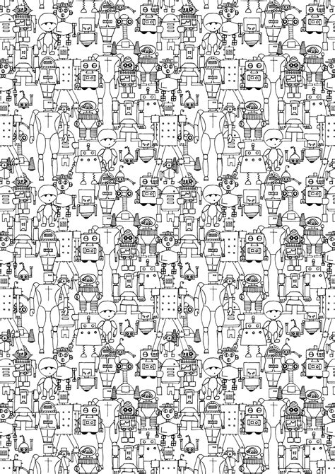 Robot Pattern Robot Art Robot Pattern