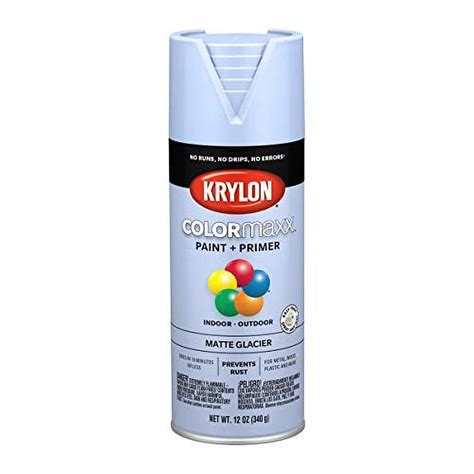 Krylon Colormaxx K05551007 Spray Paint Matte Glacier 12 Oz Aerosol