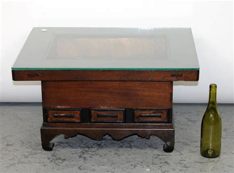Bid Now Japanese Hibachi Coffee Table In Elm March 6 0122 1100 Am Edt