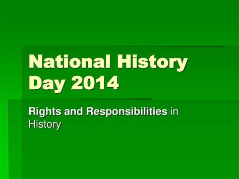 Ppt National History Day 2014 Powerpoint Presentation Free Download