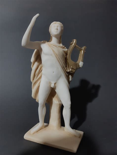 New Apollo God Nude Statue Handmade Greek Alabaster Etsy