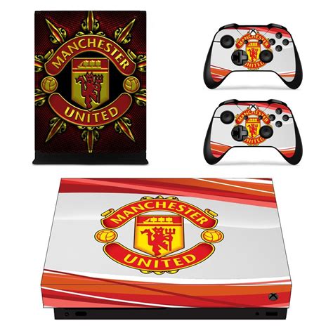Manchester United Decal Skin Sticker For Xbox One X And Controllers