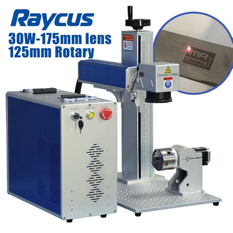 30watt Fiber Laser Engraving Machine 175x175mm Lens 125mm Rotary Axis Sfx Laser Marking Machine