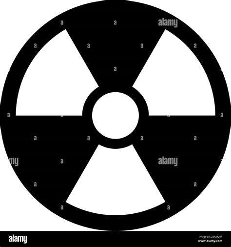 Nuclear Hazard Ionizing Radiation Trefoil Danger Symbol Vector Image