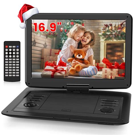 Wonnie 169 Portable Dvd Player With 141 Large Swivel Screen For Car