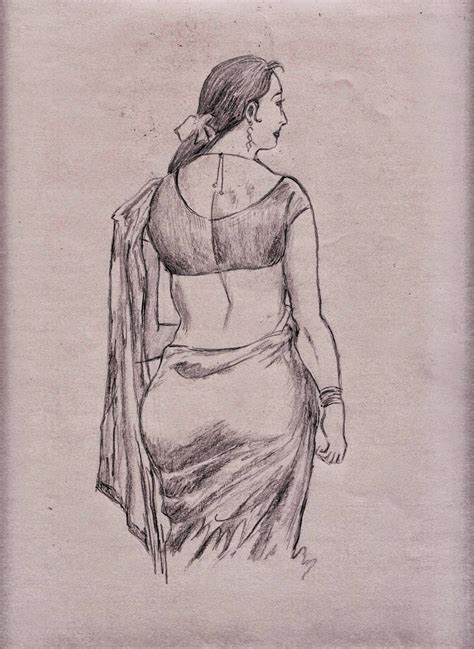 Beautiful Pencil Sketches Pencil Sketch Of Beautiful Indian Female
